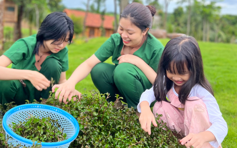 Kinh nghiệm du lịch cho gia đình có con nhỏ tại Nhà Lụa Retreat