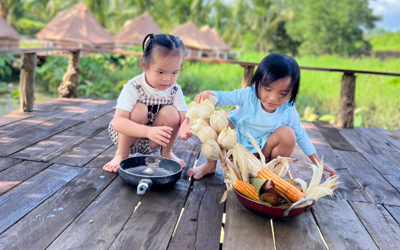 Kinh nghiệm du lịch cho gia đình có con nhỏ tại Nhà Lụa Retreat